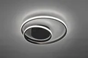 LED ceiling light ZIBAL, 22 W, 2200 lm, 3000 K, switch dimmer, metal matt black