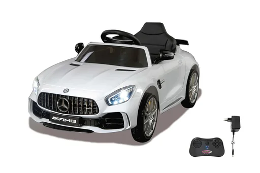 "Ride-on Mercedes-Benz AMG GT R for children, 2.4 GHz, 12 Volt, white image"