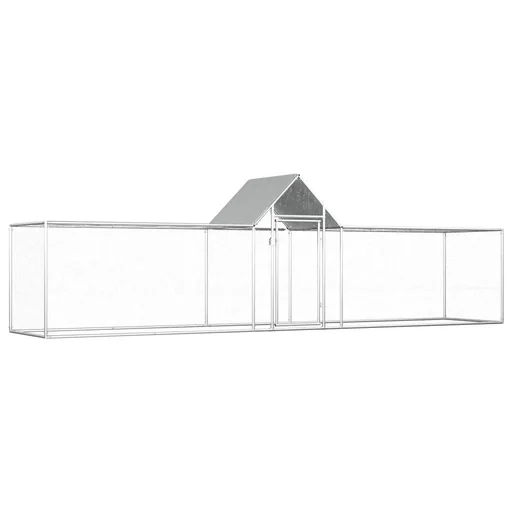 "Chicken coop 5x1x1.5 m galvanized steel image"