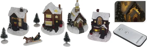 "Christmas scene 7-piece with remote control image"