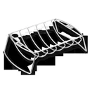 Spare rib holder & roasting basket