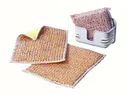 Copper sponge with box + microfiber copper cloths 2 in 1, 2 pcs