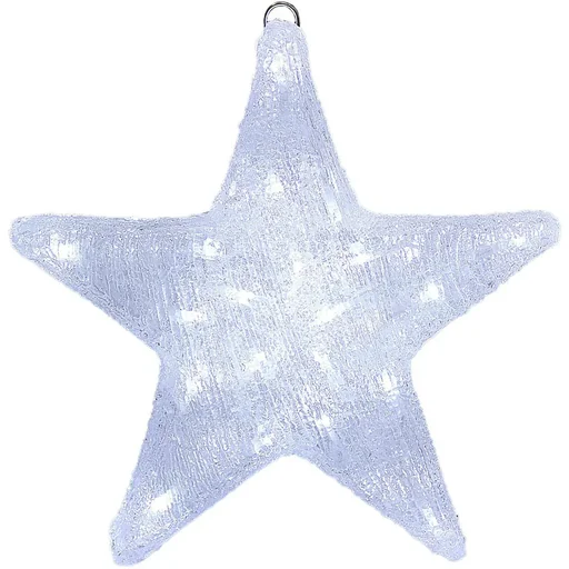 "LED Acrylic Christmas Star | Bright White | 30 x 5 x 30 cm | For Indoor and Outdoor Use image"