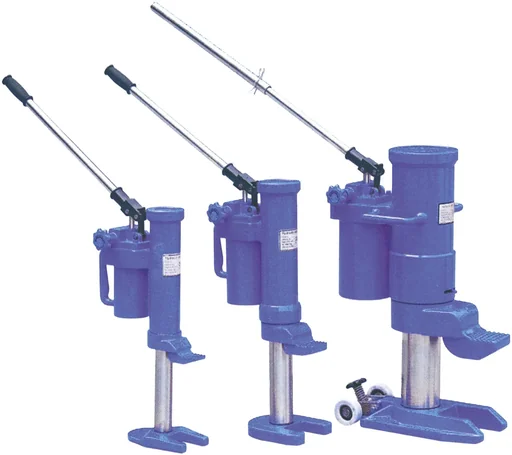 "Machine jack HM-5, load capacity 5,000 kg, claw lifting height 25-230 mm, head lifting height 368-573 mm image"