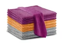 Microfiber cloth set, 3 colors in a set, 30 x 30 cm, 10 pieces