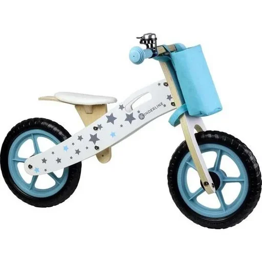 "Wooden Walking Bike - 37-44cm - Light Blue image"
