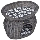 Cat bed / house / scratching post with pillow willow