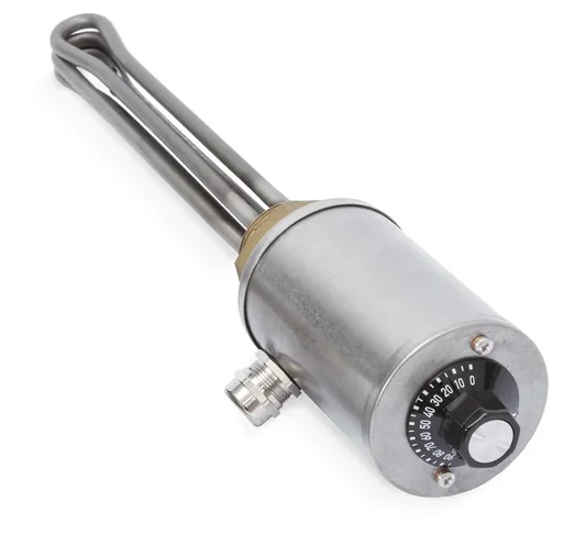 "Thermoplongeur G1 1/2, laiton / V4A, régulateur 0-95°C, 2.0kW ET 370mm image"