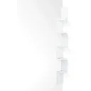 Wall shelf corner shelf bookcase white