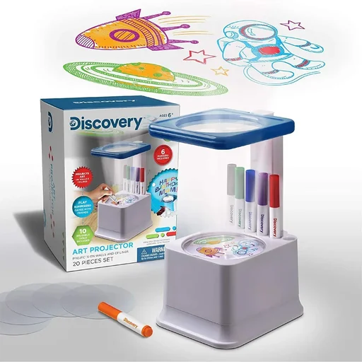 "Discovery Kids Projector Project your homemade drawings onto the wall or ceiling image"