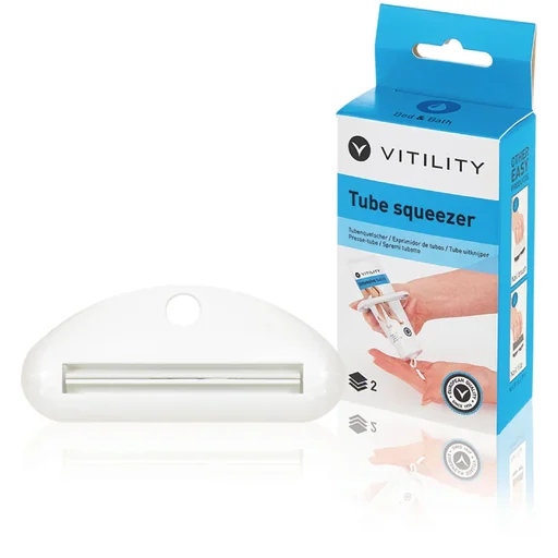 "Dental care aid - auxiliary device for emptying tubes image"
