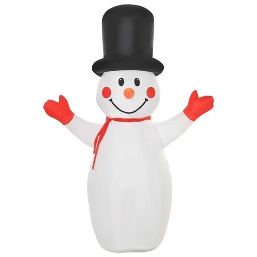 "1.8 m inflatable snowman with LED lights Christmas decoration image"