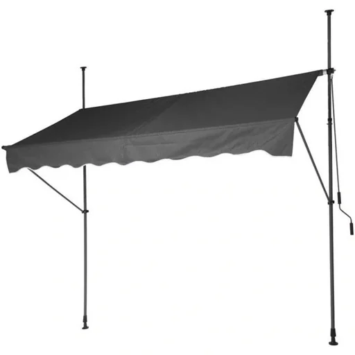 "Pro Garden Parasol - 250 x 120 cm - Grey image"