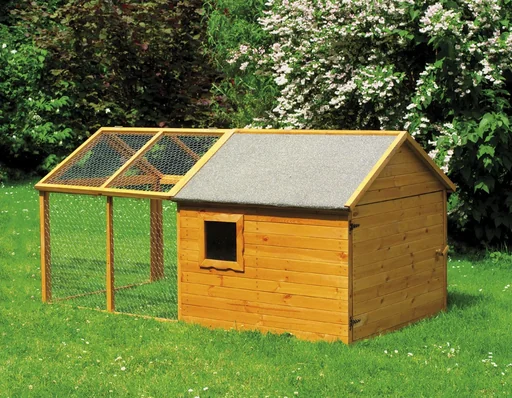 "Small animal hutch with run+conversion kit chicken coop image"