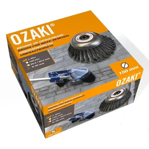 "Ozaki weed brush (150 mm, H 65 mm, bore 20/25.4 mm) image"