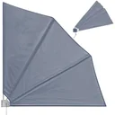 Sun sail - foldable - anthracite - 140x140cm