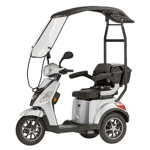 "3-wheel electric vehicle Bologna 25 km/h silver including wind and weather protection image"