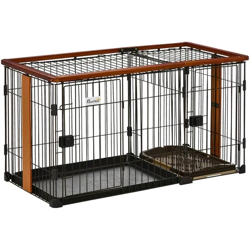 "Dog corner with toilet - steel/plastic - 111 x 54 x 61 cm image"
