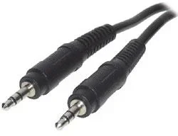 "Audio cable 3.5mm jack to 3.5mm jack (both stereo) length 1.5 m image"