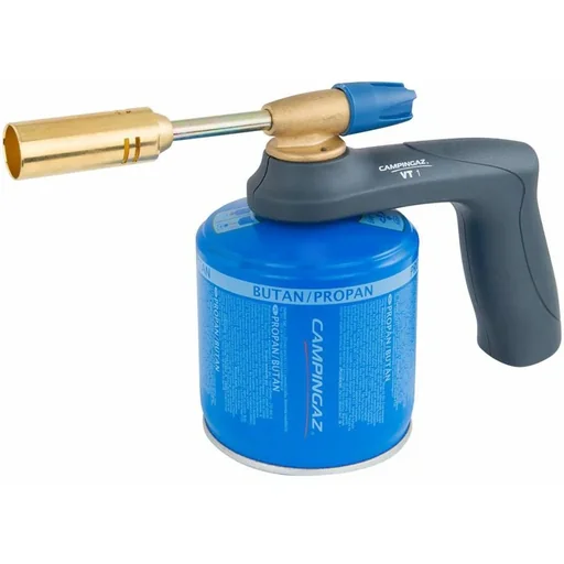 "Campingaz VT1 soldering torch with 4 gas bottles image"