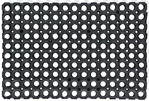 "Tapis en caoutchouc à anneaux 40 x 60 cm, paillasson antidérapant image"