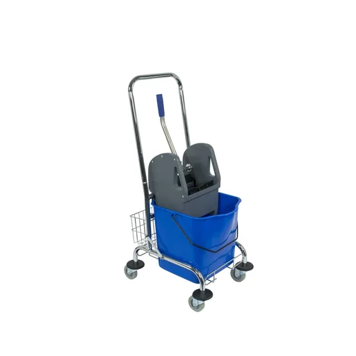 "Single wheeled bucket chrome, 27 liters image"