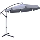 Parasol with hand crank Ø2.65 x 2.65H m dark grey