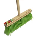 Leaf rake with 2-part handle, 35 cm, extra long elastone bristles