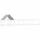 Chicken coop 8x2x2 m galvanized steel
