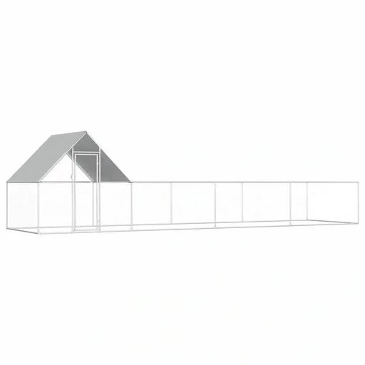 "Chicken coop 8x2x2 m galvanized steel image"