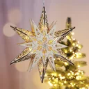 Christmas decoration stars with 6 warm white LEDs