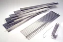 Stainless steel gutter guard 6 plates each 50 cm long/ 10 cm deep