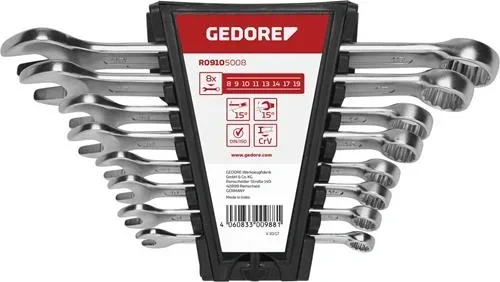 "Combination wrench set SW9-19 mm 8-piece image"