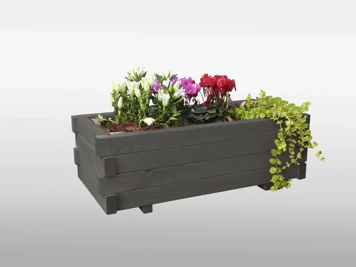 "Planter "Lucca" with planting film, anthracite image"