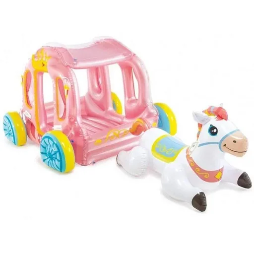 "inflatable princess carriage 145 x 135 x 104 cm image"