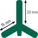 "Metal post T-Post, 152 cm, 100 pieces image"