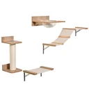 4-piece climbing wall for cats