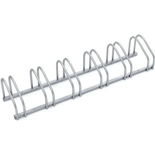 "Metal bike rack for 6 bikes - 160x32x27 cm image"