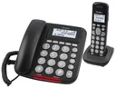 Large button telephone with DECT large button handset