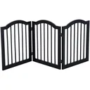 Dog barrier 154.5cm foldable black