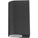 VT-7652RD Outdoor wall light Up/Down - GU10 - black - IP44