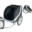 Dog trailer bicycle trailer white/black