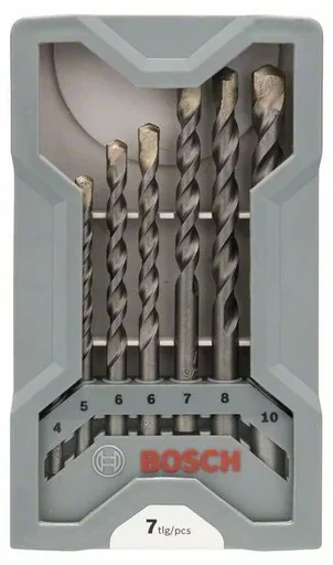"Concrete drill bit set "CYL-3", 7 pieces image"