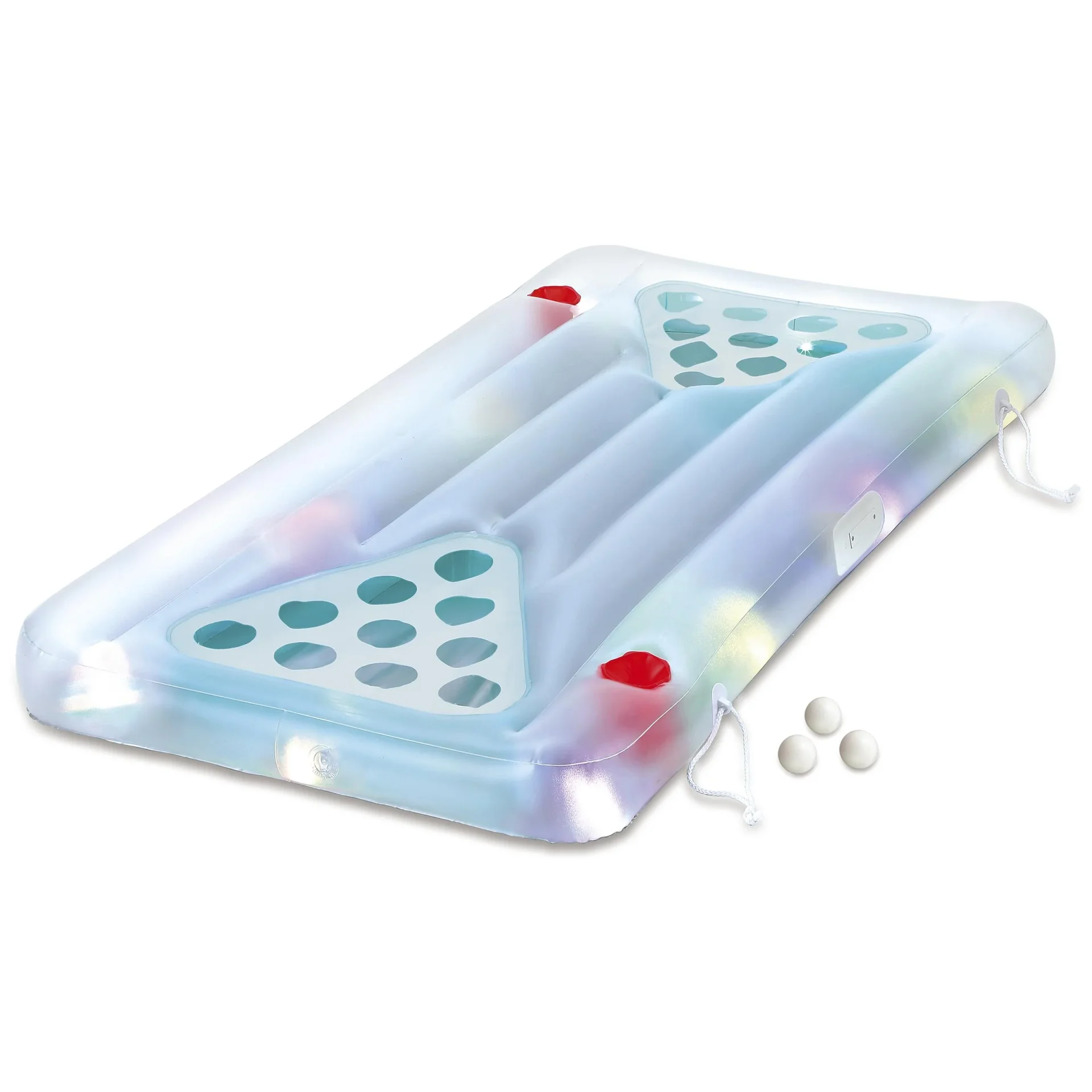 "Summer Waves Set de beer pong avec balles 160x84x19 cm bleu image"