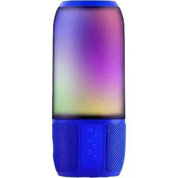 "VT-7456 Bluetooth speaker with RGB lighting - 2x 3Watt - Blue image"