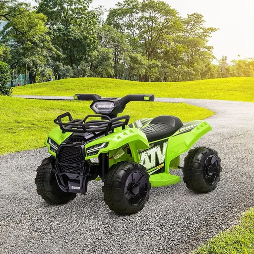 "Quad ATV children's car stroller 6V battery electric car LED front light children's vehicle children's motorcycle electric quad for 18-36 image"