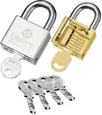 Security padlock, 40 x 36 steel + 4 security keys