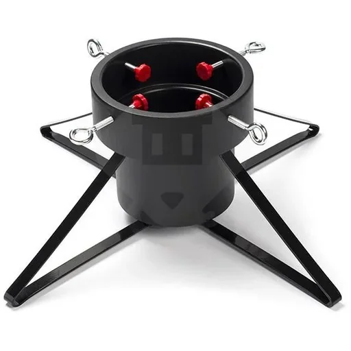 "Christmas tree stand - Large - for trees up to 2 meters - 1.8L water reservoir - Black image"