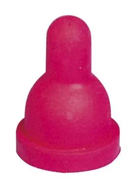 "Replacement teat for lamb drinking bucket and 1 liter milk bottle, red image"