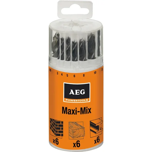"Maxi Mix drill set Plastic cassette 18 Platte image"
